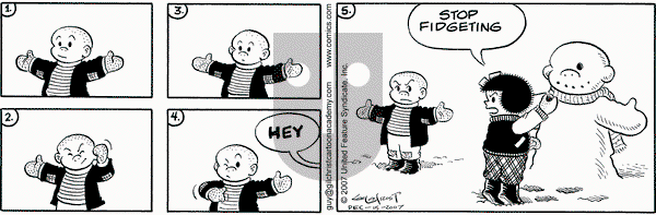 Nancy on Saturday December 15, 2007 Comic Strip