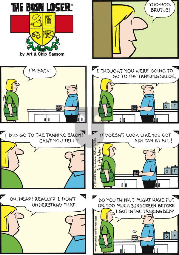 The Born Loser on Sunday September 15, 2024 Comic Strip