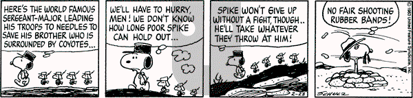 Peanuts - Wednesday February 23, 1983 Comic Strip