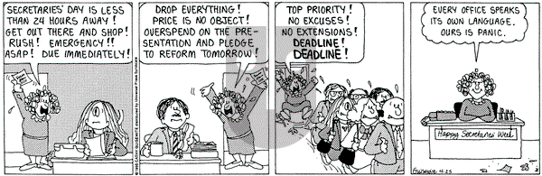 Cathy Classics on Tuesday April 25, 1995 Comic Strip