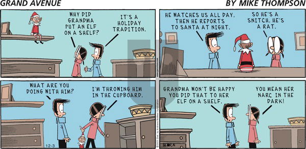 Grand Avenue - Sunday December 3, 2023 Comic Strip