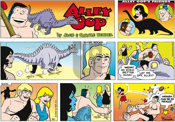 Alley Oop on Sunday September 1, 2002 Comic Strip