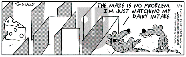 Frank and Ernest on Friday July 3, 1998 Comic Strip
