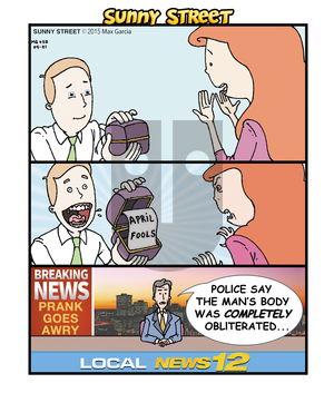 Sunny Street on Wednesday April 1, 2015 Comic Strip