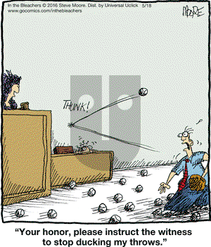 In the Bleachers on Wednesday May 18, 2016 Comic Strip