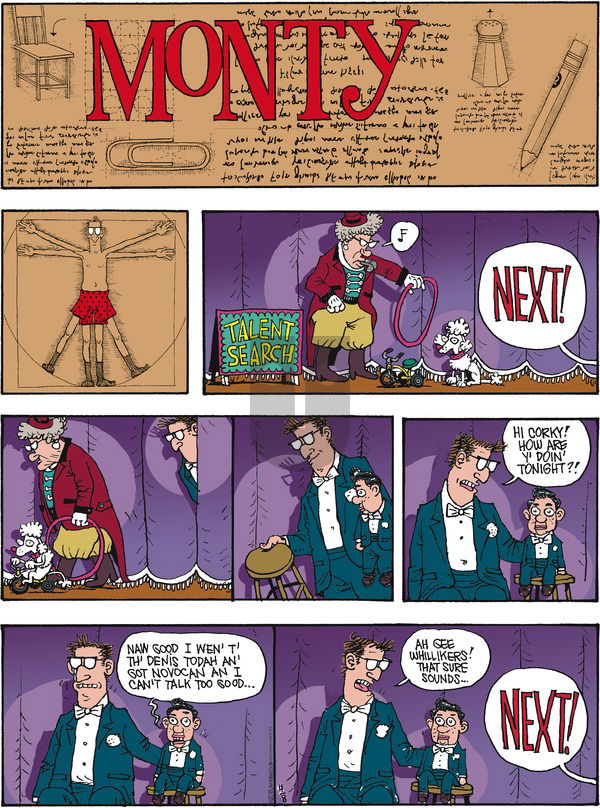 Monty on Sunday April 8, 2018 Comic Strip