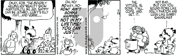 Over the Hedge on Saturday September 28, 2002 Comic Strip