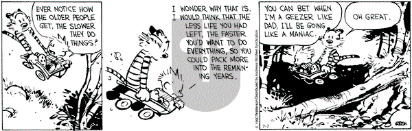 Calvin and Hobbes - Tuesday July 7, 2020 Comic Strip