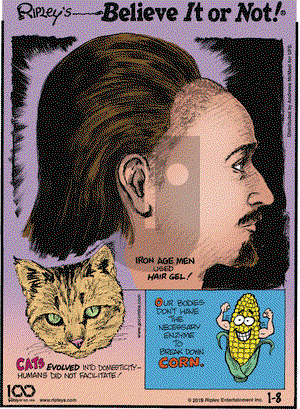 Ripley's Believe It or Not on Tuesday January 8, 2019 Comic Strip