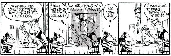 Monty on Tuesday October 14, 2003 Comic Strip