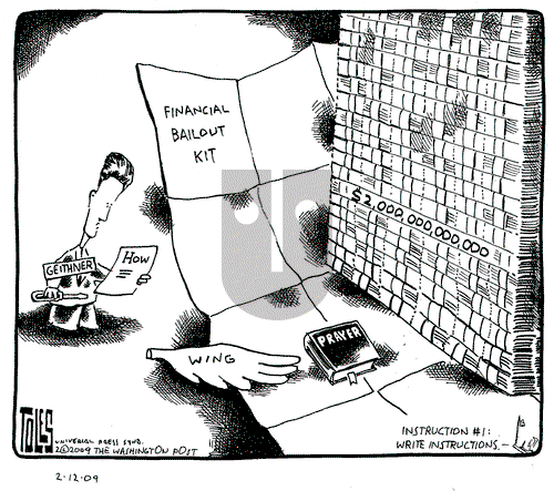 Tom Toles on Thursday February 12, 2009 Comic Strip