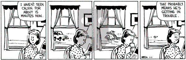 Calvin and Hobbes - Thursday June 6, 2024 Comic Strip