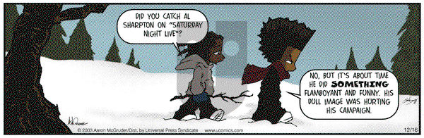 The Boondocks on Tuesday December 16, 2003 Comic Strip
