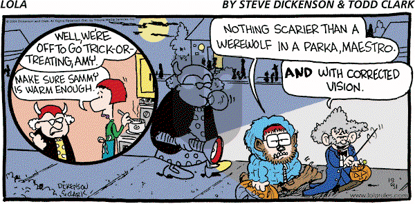 Lola on Sunday October 31, 2004 Comic Strip