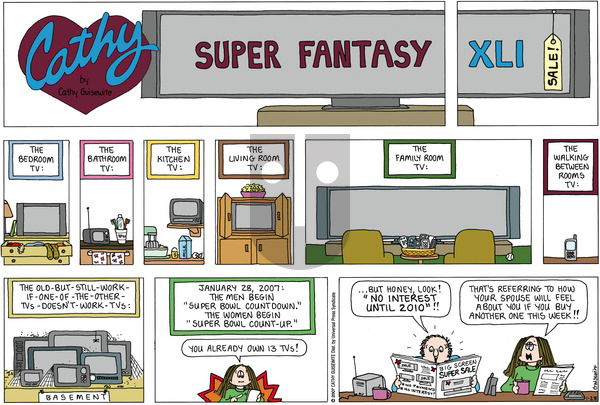 Cathy Classics on Sunday January 28, 2007 Comic Strip