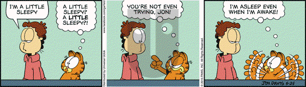 Garfield on Monday May 25, 2015 Comic Strip