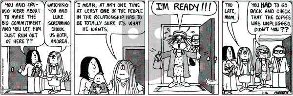 Cathy Classics on Monday March 16, 1987 Comic Strip