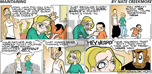 Maintaining on Sunday May 11, 2008 Comic Strip
