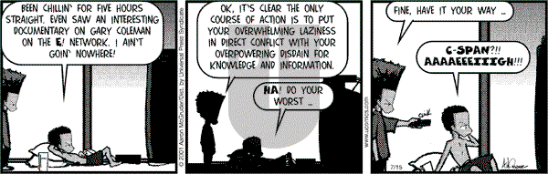 The Boondocks on Saturday February 15, 2014 Comic Strip