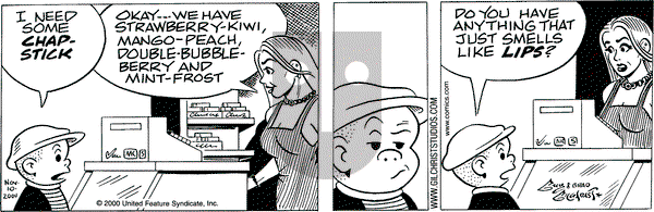 Nancy on Friday November 10, 2000 Comic Strip