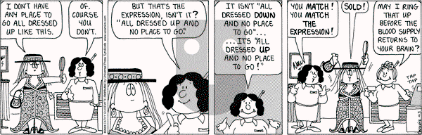 Cathy Classics on Thursday April 3, 2025 Comic Strip