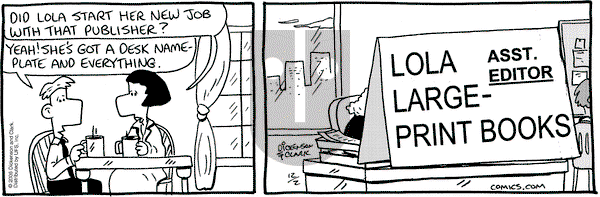 Lola on Friday December 2, 2005 Comic Strip