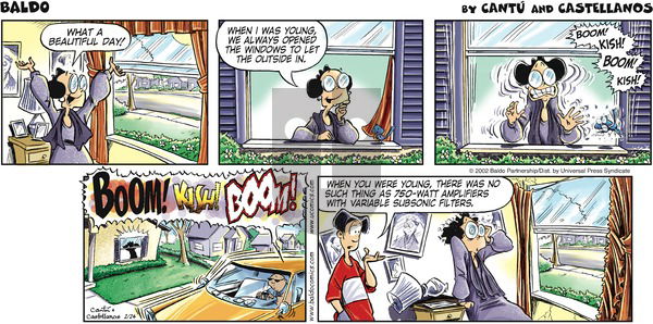 Baldo on Sunday February 24, 2002 Comic Strip