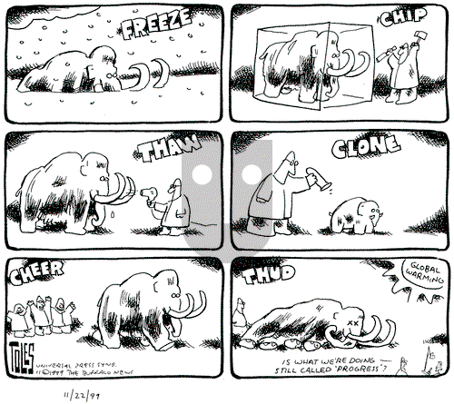 Tom Toles on Monday November 22, 1999 Comic Strip