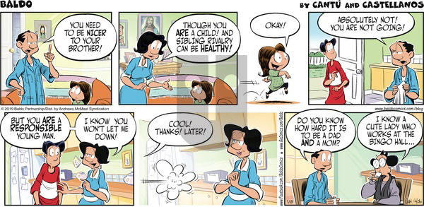 Baldo on Sunday January 6, 2019 Comic Strip
