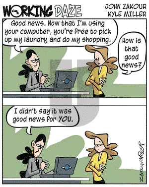 Working Daze on Sunday March 6, 2005 Comic Strip