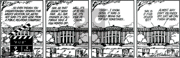 Doonesbury on Saturday July 25, 1981 Comic Strip
