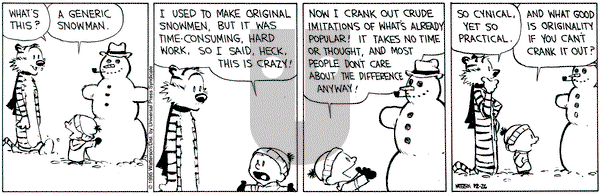 Calvin and Hobbes on Tuesday December 26, 1995 Comic Strip