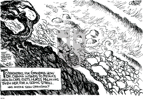 Pat Oliphant on Wednesday August 19, 2009 Comic Strip