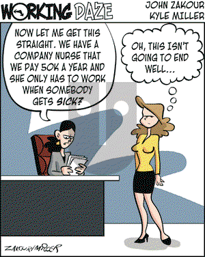 Working Daze on Wednesday October 17, 2007 Comic Strip
