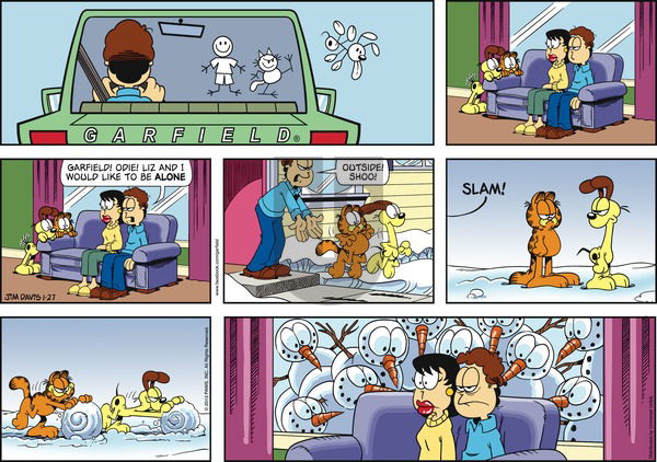 Garfield - Sunday January 27, 2013 Comic Strip