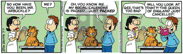 Garfield on Friday July 7, 2006 Comic Strip