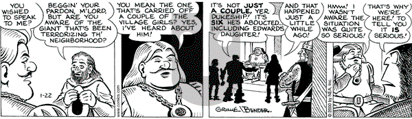 Alley Oop on Saturday January 22, 2000 Comic Strip