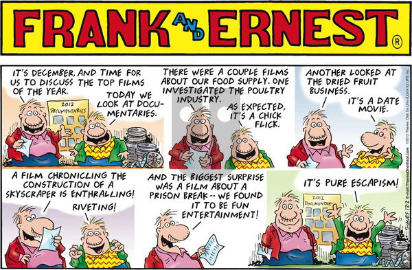 Frank and Ernest - Sunday December 2, 2012 Comic Strip