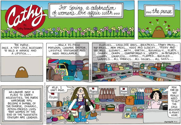 Cathy Classics on Sunday April 11, 1999 Comic Strip