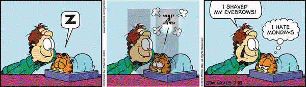 Garfield on Monday February 18, 2013 Comic Strip