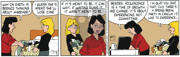 Luann on Thursday April 17, 2003 Comic Strip