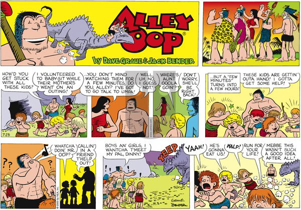 Alley Oop on Sunday July 23, 2000 Comic Strip