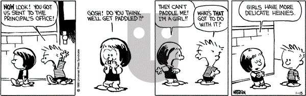 Calvin and Hobbes on Wednesday January 15, 1986 Comic Strip