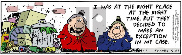 Frank and Ernest - Saturday May 21, 2005 Comic Strip