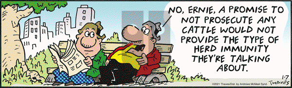 Frank and Ernest on Thursday January 7, 2021 Comic Strip
