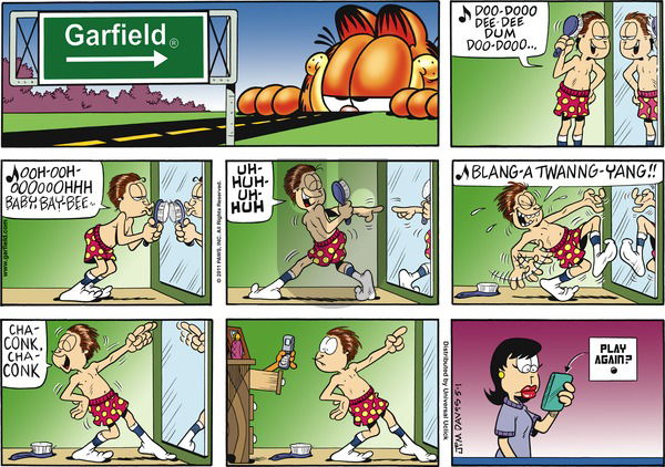 Garfield - Sunday May 1, 2011 Comic Strip