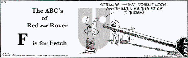 Red and Rover on Saturday December 6, 2008 Comic Strip