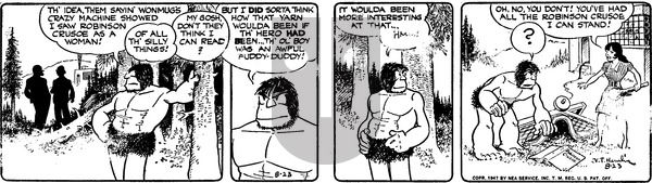 Alley Oop on Friday August 23, 1946 Comic Strip