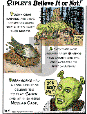 Ripley's Believe It or Not - Saturday October 5, 2024 Comic Strip