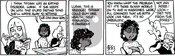 Luann on Friday March 5, 1993 Comic Strip